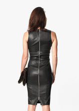 Iranta Leather Dress in Black
