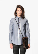 Chambray Boyfriend Shirt in Blue
