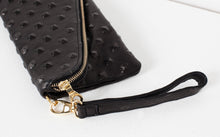 Roxanne Leather Clutch in Black
