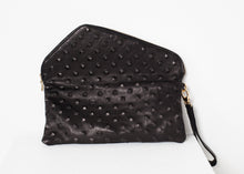 Roxanne Leather Clutch in Black
