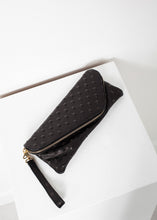 Roxanne Leather Clutch in Black

