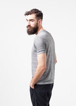 Linen T-shirt in Dolphin
