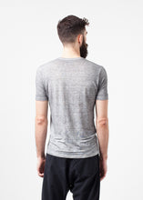Linen T-shirt in Dolphin
