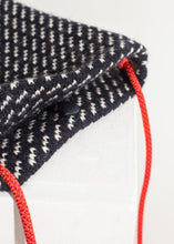 Wool Shoulder Pouch in Black/White
