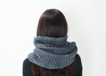 Knit Neck Warmer in Grey

