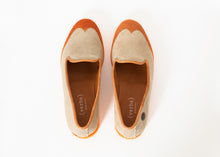 Wingtip Loafer in Orange

