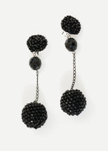 Drop Cluster Earring in Black
